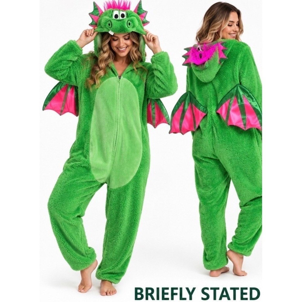 Halloween costume Briefly Stated Dragon Union Suit Pajamas Adult XL cosplay